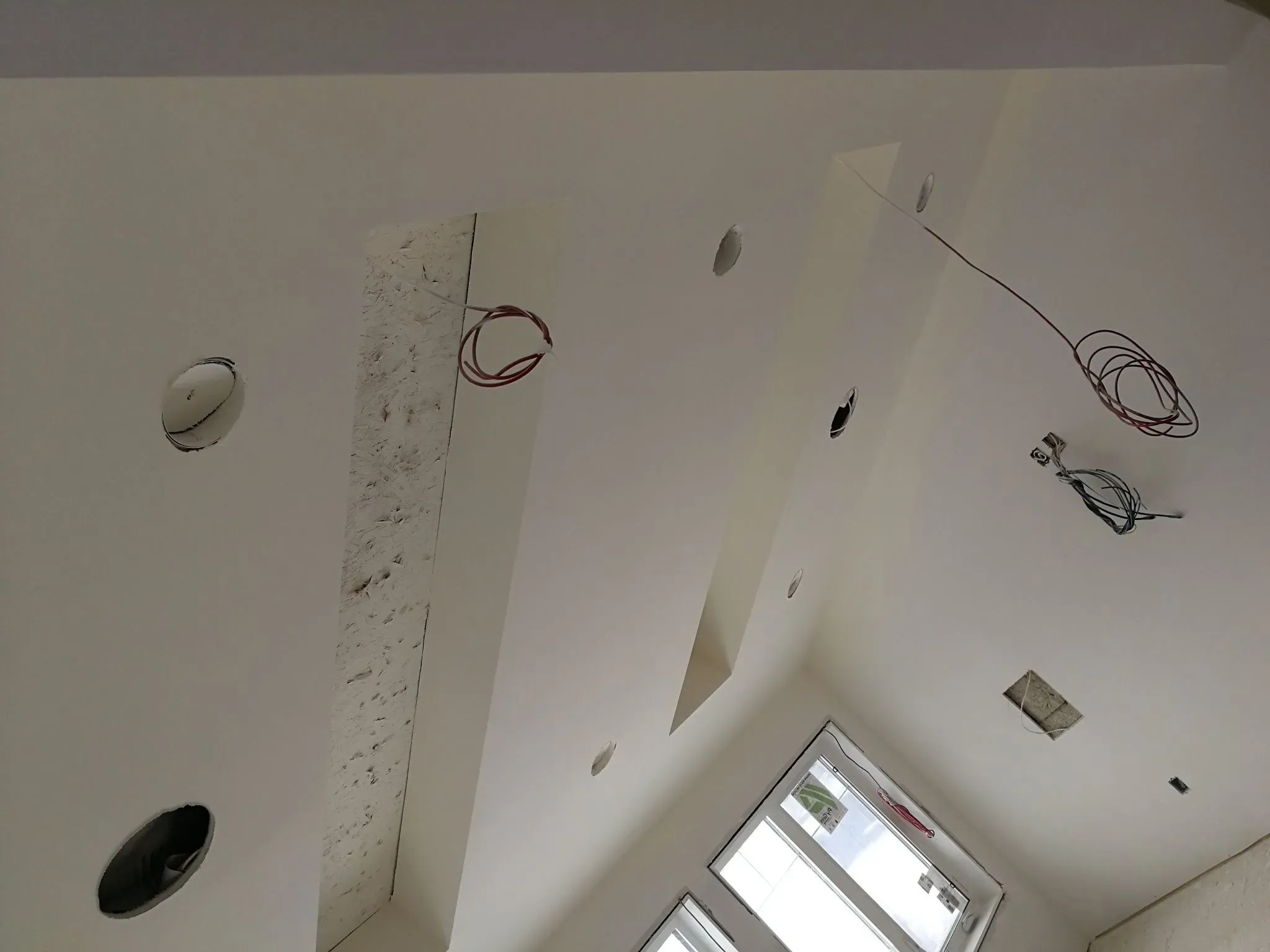 Ceiling repair around recessed lights after patching
